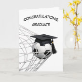 Diploma op een Voetbal Kaart (Gele Bloem)