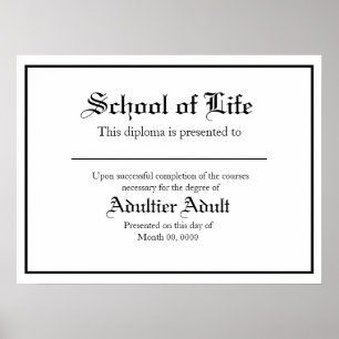 Diploma Parody Poster