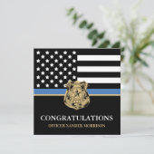 Diploma Politie Agent Kaart (Staand voorkant)