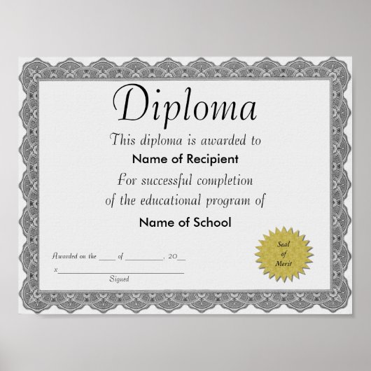 Diploma Poster (Voorkant)