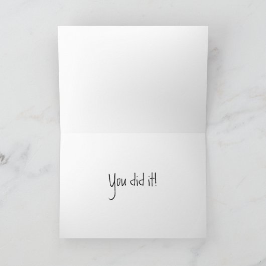 Diploma Red Ribbon Afstuderen Kaart (Binnen)