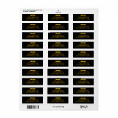 Diploma Retouradres Etiket (Full Sheet)