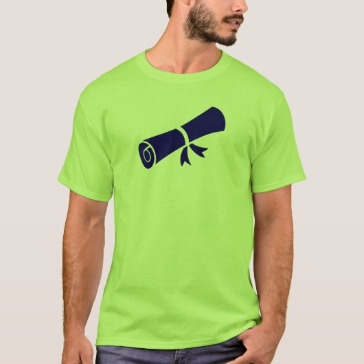 Diploma Rol Icoon voor Academische Afstuderen T-shirt (Voorkant)