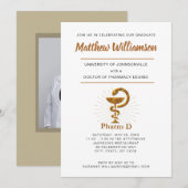 Diploma Symbool van de Faculteit Farmacie Aankondiging (Voorkant / Achterkant)