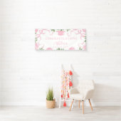 Diploma teken, Roze Hortensia, Wit Spandoek (Insitu)