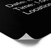 Diploma Uitnodiging Afstudeer Aankondiging Poster (Hoek)