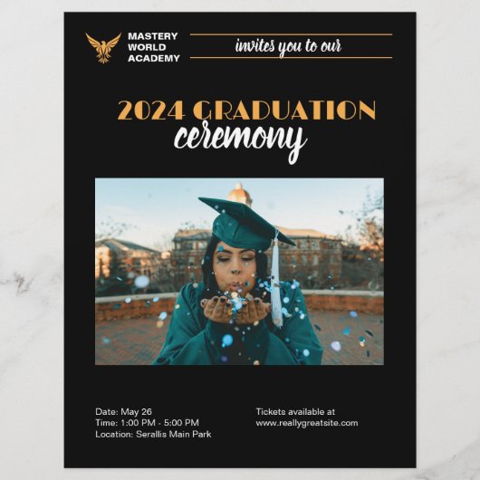 Diploma-uitnodiging Afstudeerbericht Flyer (Voorkant)