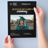 Diploma-uitnodiging Afstudeerbericht Flyer (Hand)