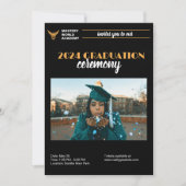 Diploma-uitnodiging Afstudeerbericht Senior Afgest Kaart (Voorkant)