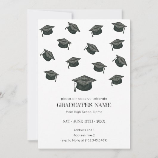 Diploma-uitnodiging Kaart (Voorkant)