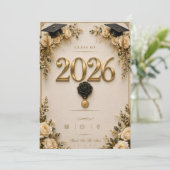 Diploma Uitnodiging Klas van 2026 Datum Bespreken (Staand voorkant)