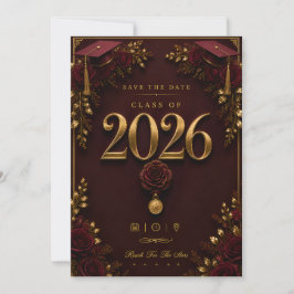 Diploma-uitnodiging RSVP-kaart | Klas van 2026 uit