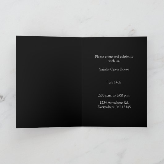 Diploma-uitnodigingen (Binnen)