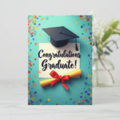 Diploma-uitnodigingen Kaart (Staand voorkant)