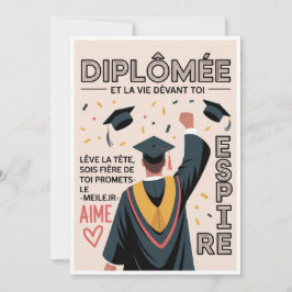 Diploma-uitnodigingen 🎓 – Modern  Kaart