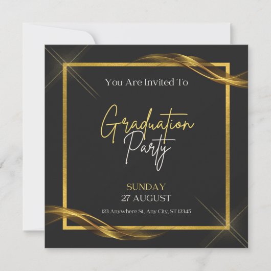 Diploma Uitnodigingskaart Kaart (Voorkant)
