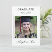 Diploma Uitnodigingskaart Sjabloon (Staand voorkant)
