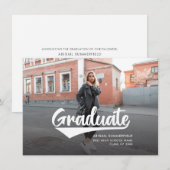 Diploma-uitreiking 2024 Modern Foto Afstudeeruitno (Voorkant / Achterkant)