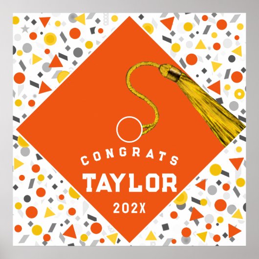 Diploma-uitreiking Affiche Gefeliciteerd Poster (Voorkant)