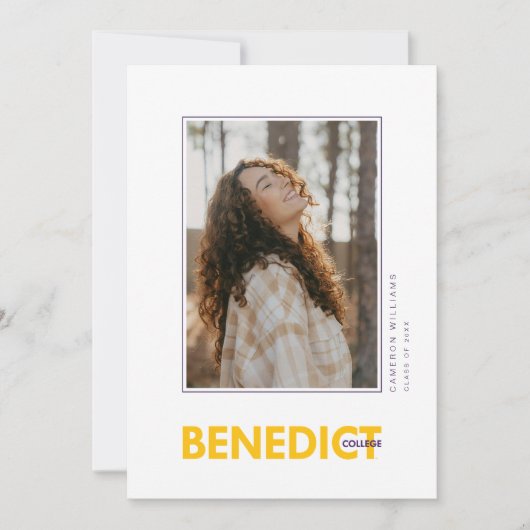 Diploma-uitreiking Benedict College Aankondiging (Voorkant)
