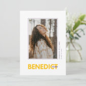 Diploma-uitreiking Benedict College Aankondiging (Staand voorkant)