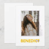 Diploma-uitreiking Benedict College Aankondiging (Voorkant / Achterkant)