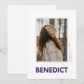 Diploma-uitreiking Benedict College Aankondiging (Voorkant / Achterkant)