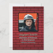 Diploma-uitreiking brandweer met foto kaart (Achterkant)
