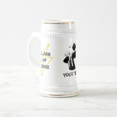 Diploma-uitreiking Dabben Mannelijke Bliksemschich Bierpul (Voorkant links)