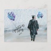 Diploma-uitreiking Feest Zoon Gefeliciteerd Briefkaart (Voorkant)