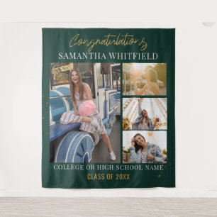 Diploma-uitreiking Foto Collage Achtergrond 2026 F Wandkleed