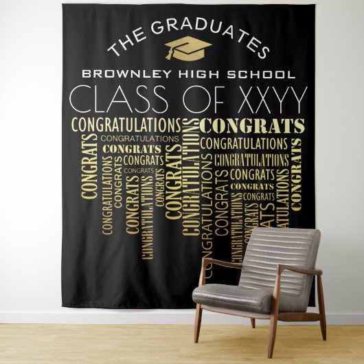 Diploma-uitreiking fotohokje achtergrond wandkleed (In situ)