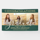 Diploma-uitreiking Gefeliciteerd 3 Foto Collage Gr Spandoek (Horizontaal)