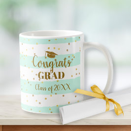 Diploma-uitreiking Gefeliciteerd Afstudeer Goud Gl Koffiemok