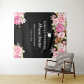 Diploma-uitreiking gefeliciteerd fotohokje achterg wandkleed (In Situ (horizontaal))