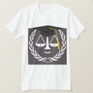 Diploma-uitreiking Geschenk voor Rechtenstudenten T-shirt