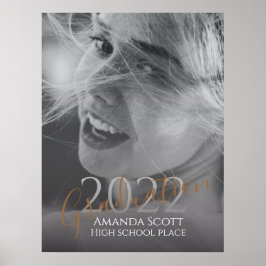 Diploma-uitreiking moderne trendy gepersonaliseerd poster