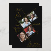 Diploma-uitreiking Multi-foto aankondiging klas 20 (Voorkant / Achterkant)