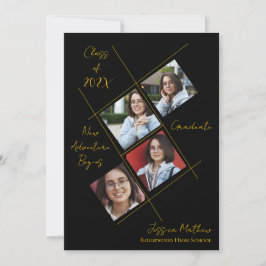 Diploma-uitreiking Multi-foto aankondiging klas 20