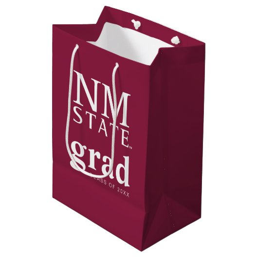 Diploma-uitreiking New Mexico State University Medium Cadeauzakje (Voorkant Gekanteld)
