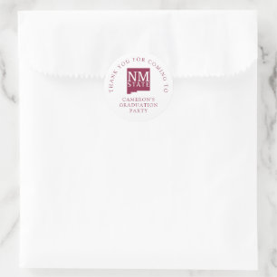 Diploma-uitreiking New Mexico State University Ronde Sticker