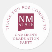 Diploma-uitreiking New Mexico State University Ronde Sticker (Voorkant)