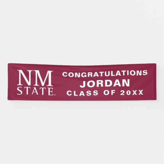 Diploma-uitreiking New Mexico State University Spandoek (Horizontaal)