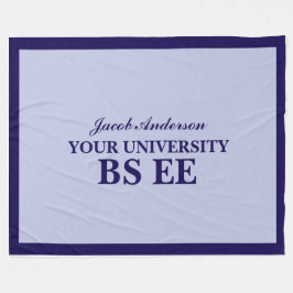 Diploma-uitreiking Persoonlijke Naam Fleece Deken
