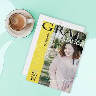 Diploma-uitreiking Poster Gestileerde Foto Groen Feestdagenkaart