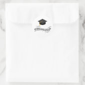Diploma-uitreiking Ronde Sticker (Tas)