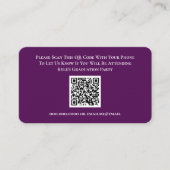 Diploma-uitreiking RSVP QR-code responskaart Informatiekaartje (Voorkant)