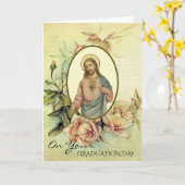 Diploma-uitreiking Sacred Heart Religieus Kaart (Gele Bloem)