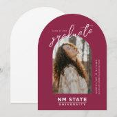 Diploma-uitreiking Universiteit van New Mexico Sta Kaart (Voorkant / Achterkant)
