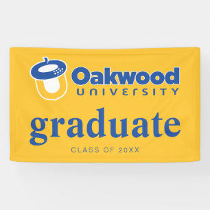 Diploma-uitreiking Universiteit van Oakwood Spandoek